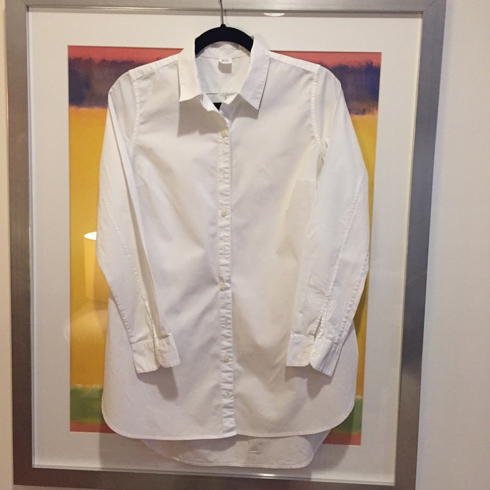 Gap white, XS button down maternity
