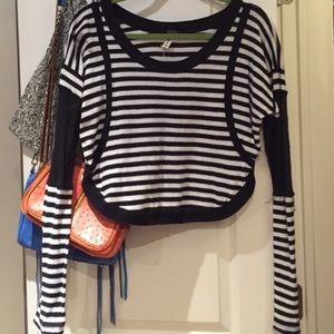 BOGO FP striped crop tank