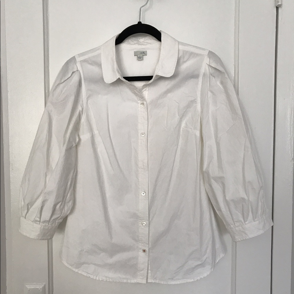 Anthropologie Odille White Blouse