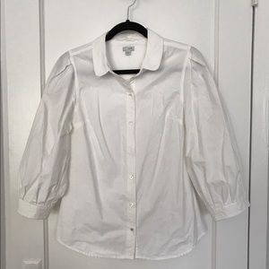 Anthropologie Odille White Blouse