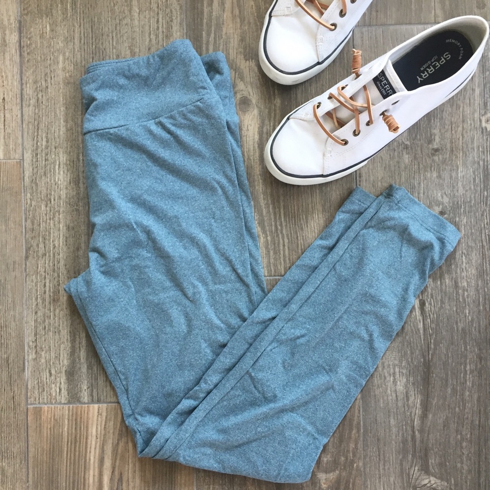 LuLaRoe Unicorn solid gray blue one size leggings