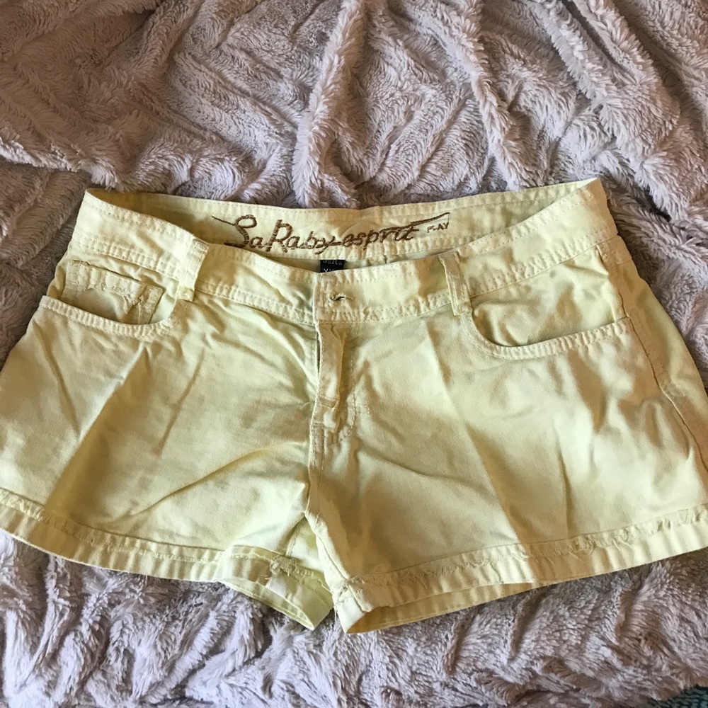 Yellow shorts