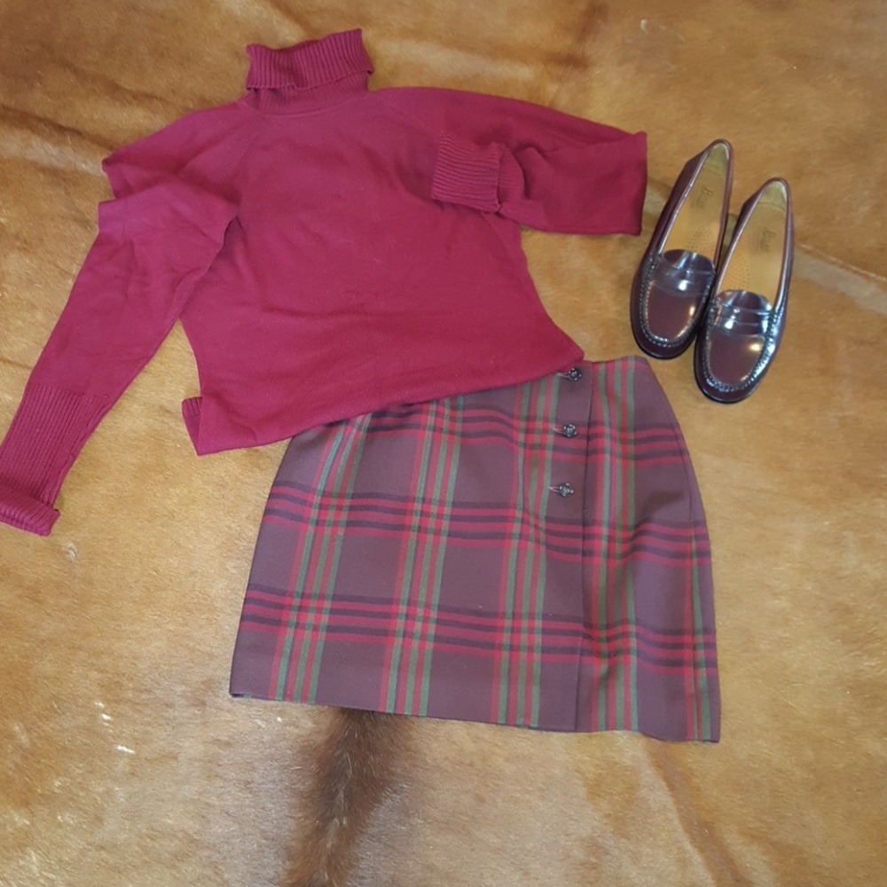 INC International Concepts plaid skirt