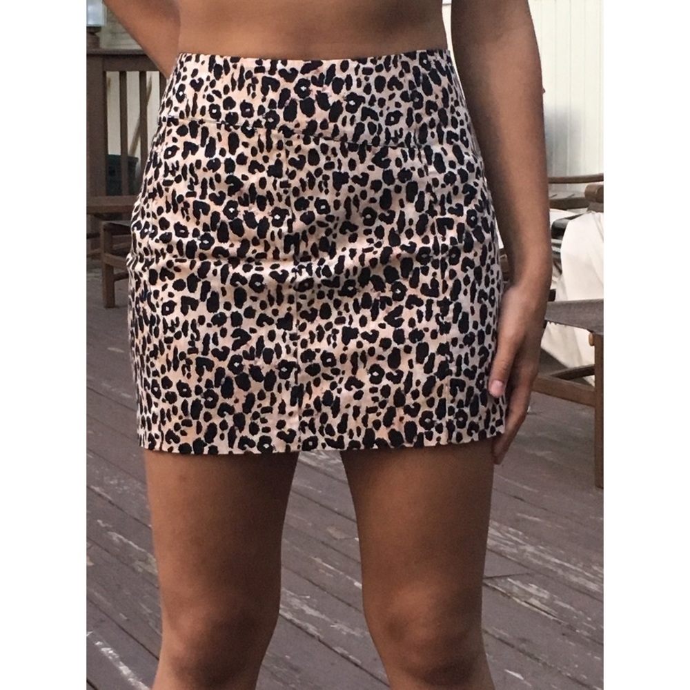 Animal print Mini skirt