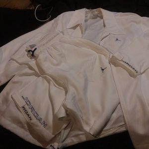 Air Jordan sweat suit and Jordan t-shirt