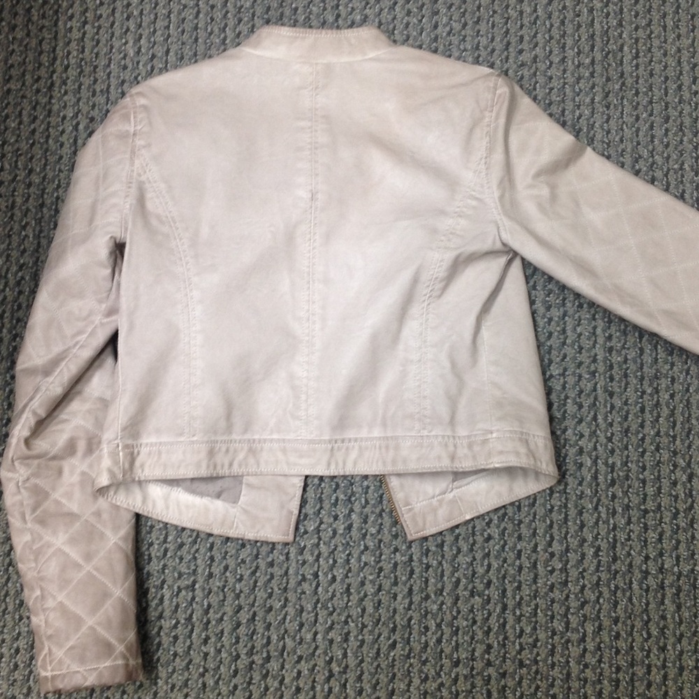 Free People Vegan Leather Jacket Sz 2 - Picture 4 of 8