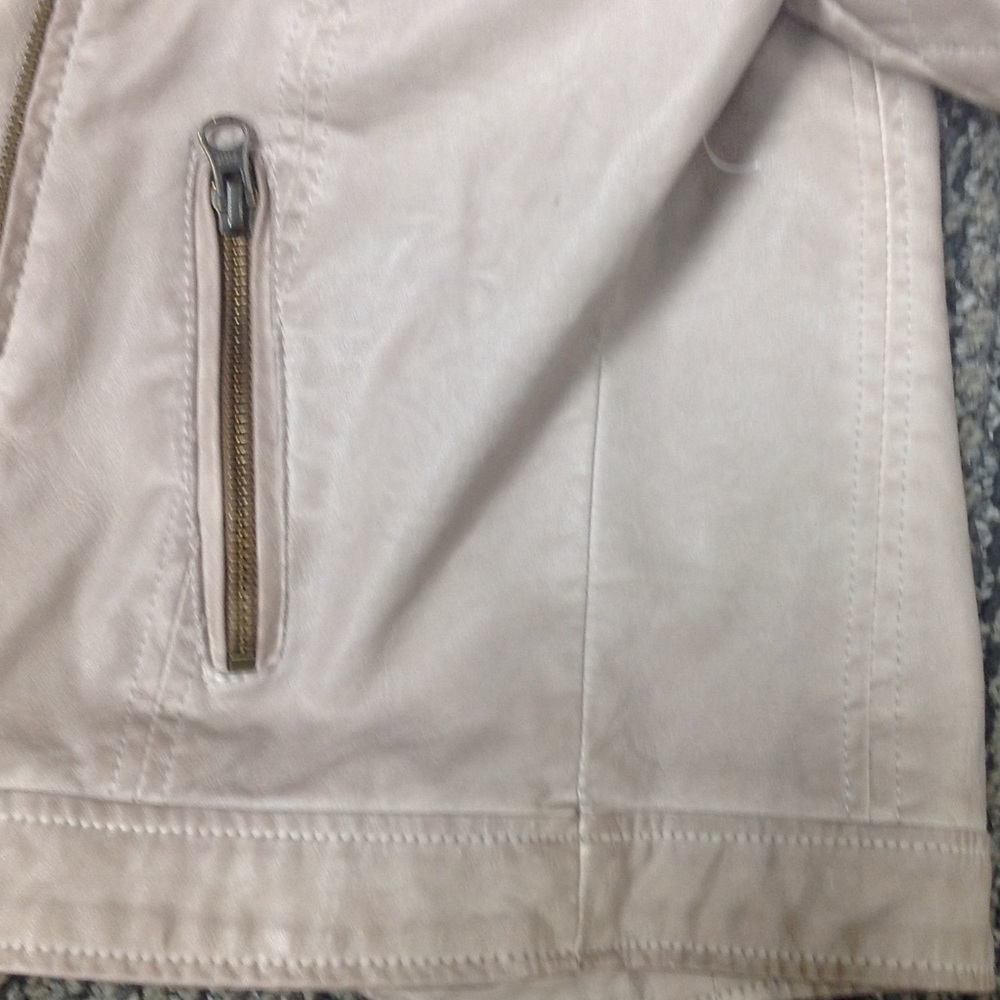 Free People Vegan Leather Jacket Sz 2 - Picture 5 of 8