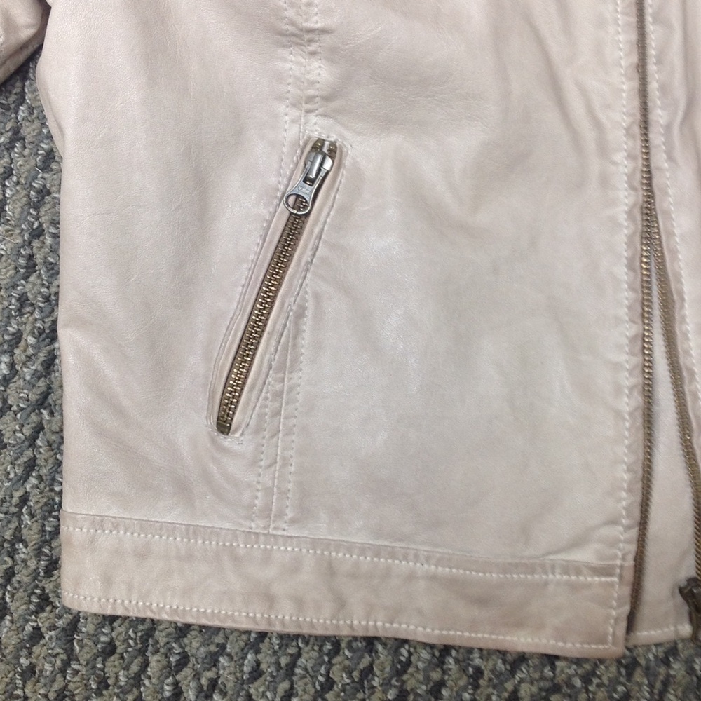 Free People Vegan Leather Jacket Sz 2 - Picture 7 of 8