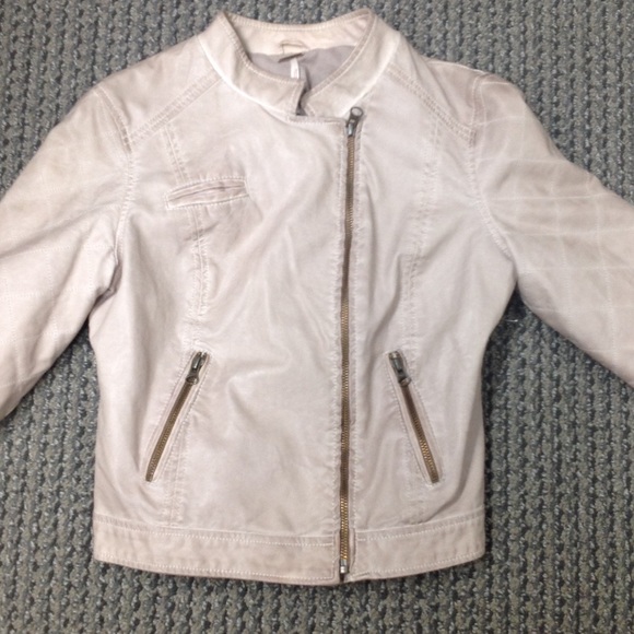 Free People Vegan Leather Jacket Sz 2 - Picture 2 of 8