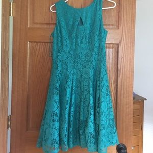 Country lace teal dress size 10