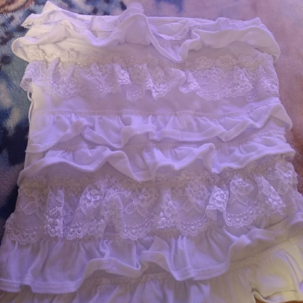Lace White Abercrombie Kids Strapless Tube Top