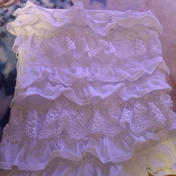 Lace White Abercrombie Kids Strapless Tube Top - Picture 1 of 2