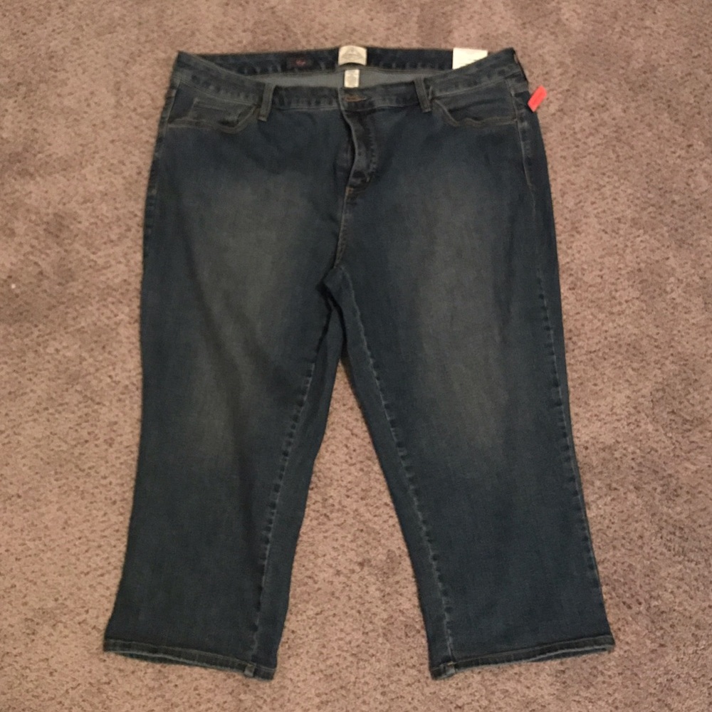 St John's Bay Denim Crop Jeans - 20W
