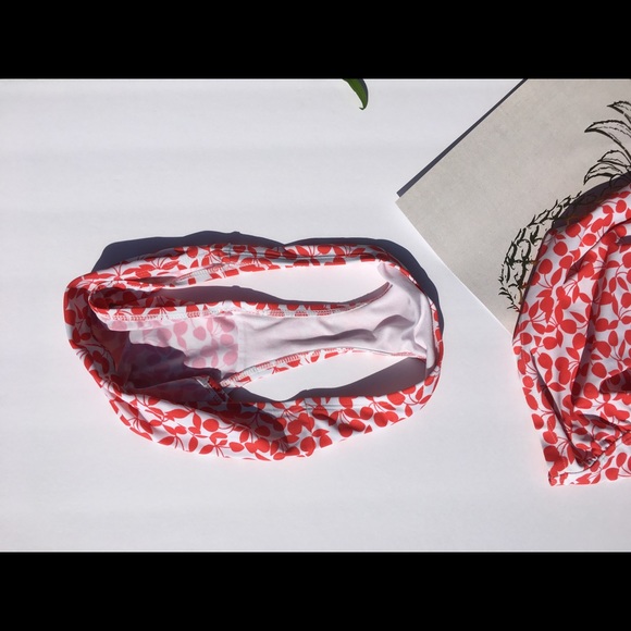 Oh Baby by Motherhood Cherry scoop tankini ,sz S - Picture 5 of 8