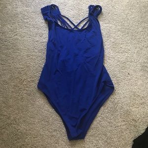 Blue bodysuit