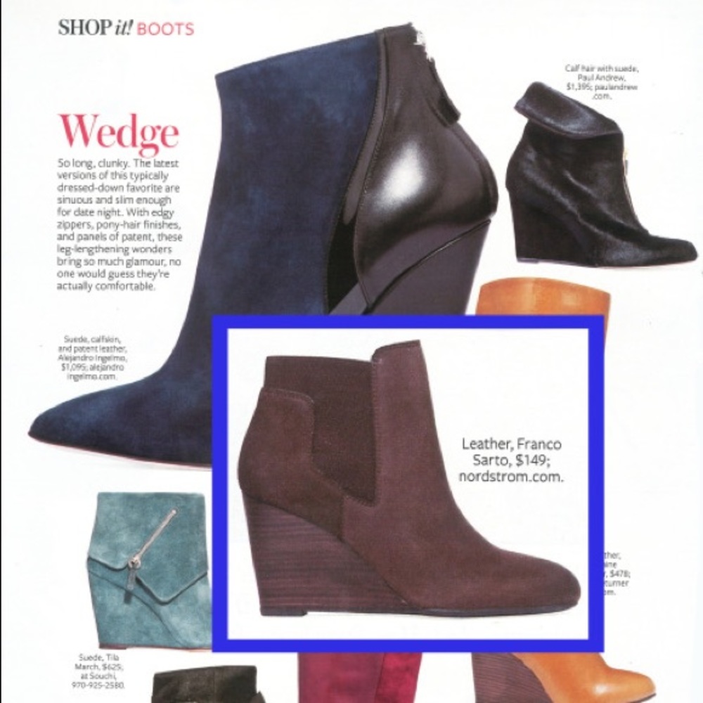 {Franco Sarto} wedge bootie