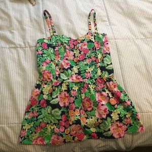 Lilly Pulitzer peplum floral print top