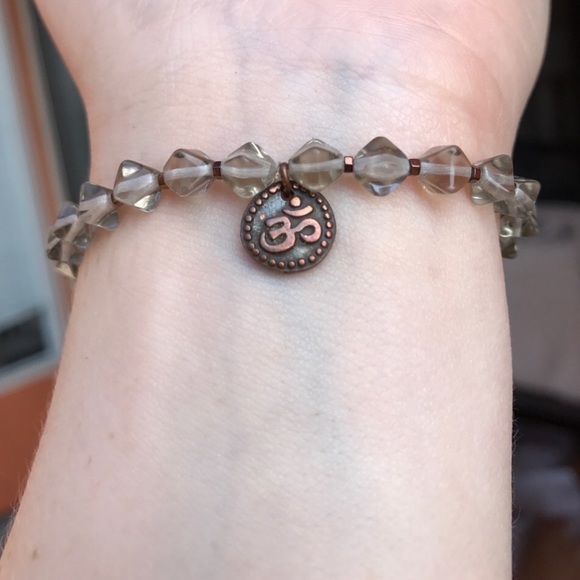 Om beaded stretch Bracelet - Picture 2 of 6