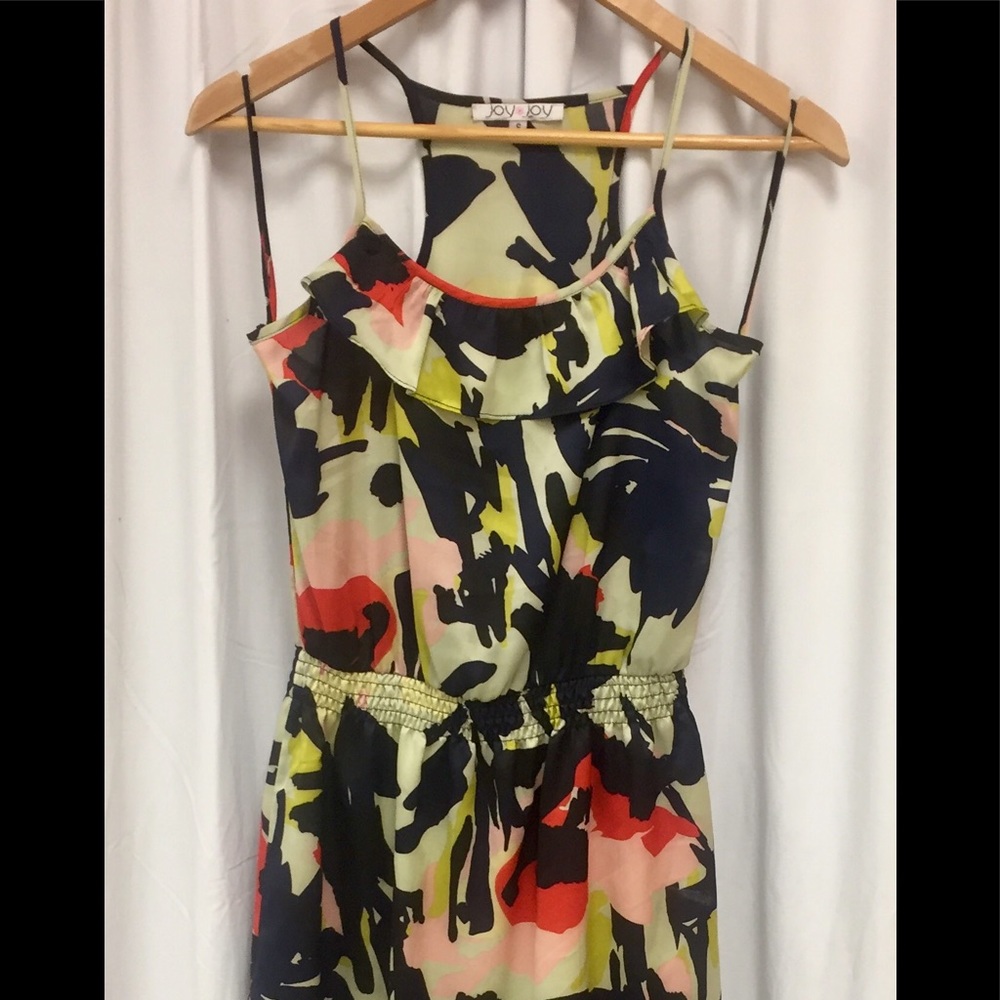 Girls Small Multi Color Spaghetti Strap Dress.