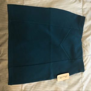 Forever 21 high waisted teal skirt