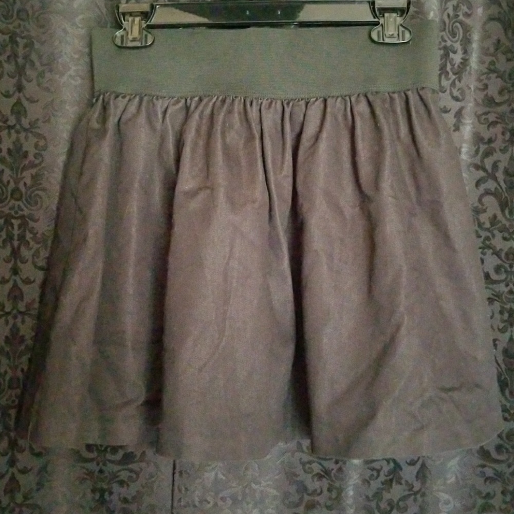 Black a line skirt