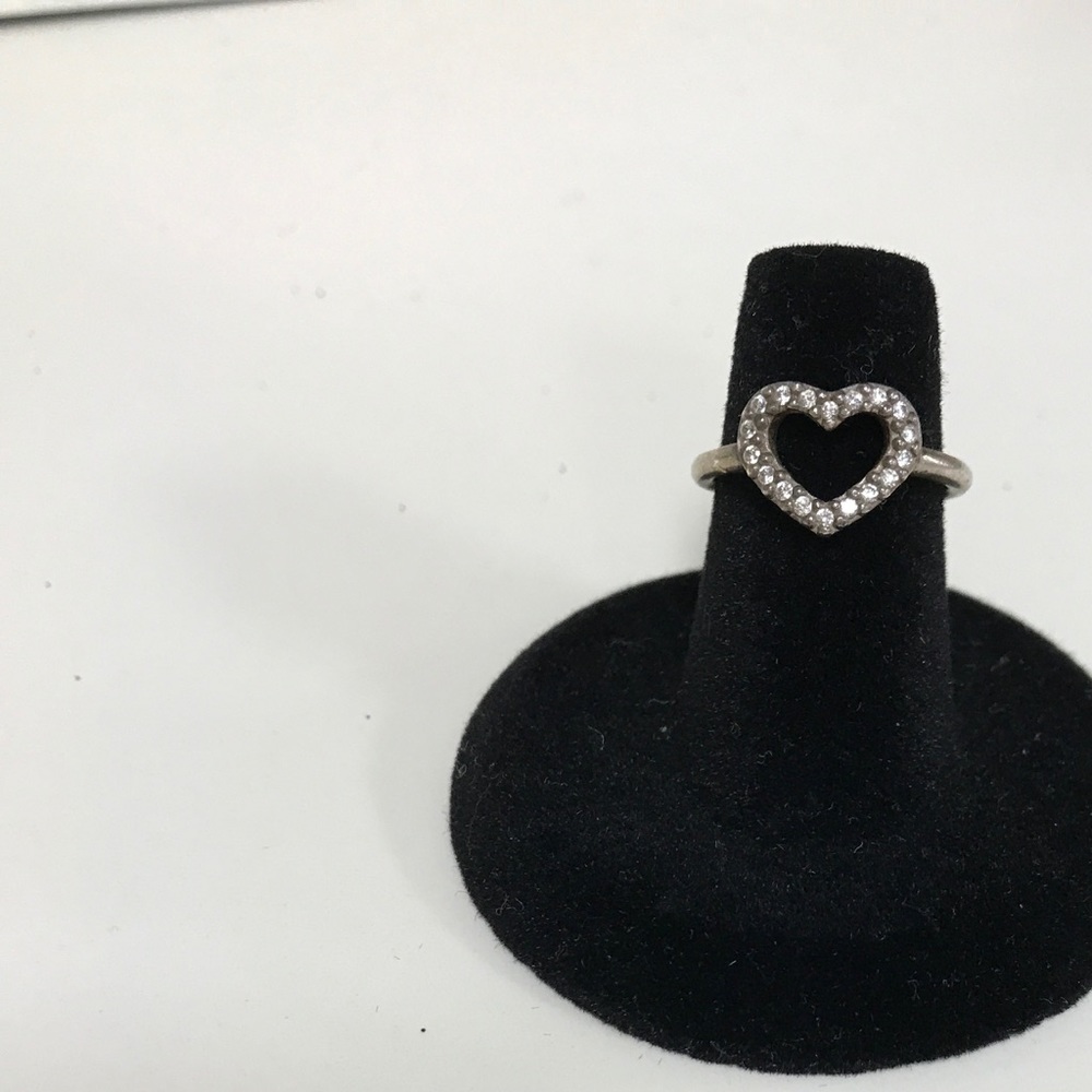Silver pandora heart ring