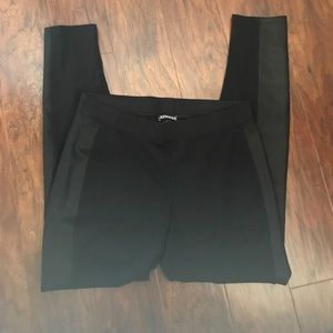 Express leggings with faux leather