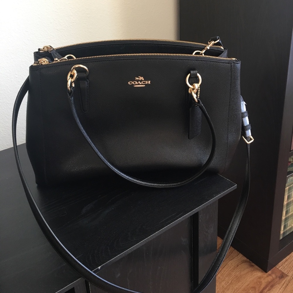Beautiful leather coach bag