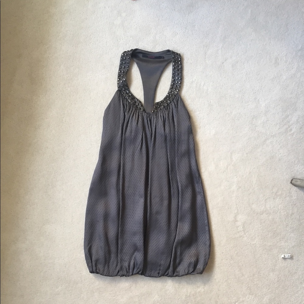 Silk embellished dress, size 2