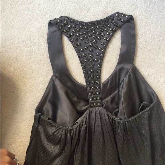 Silk embellished dress, size 2 - Picture 4 of 4