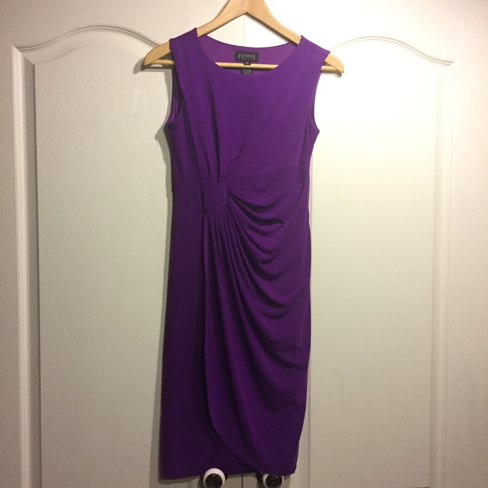Purple Sleeve Less Dress
