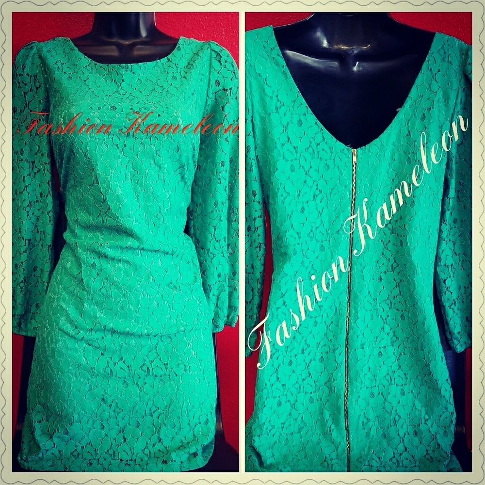 Green Lace Dress