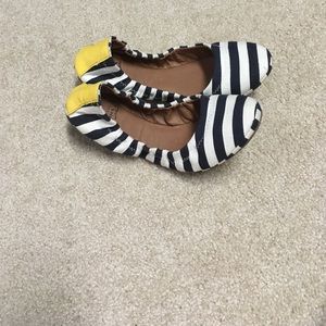 Lucky Brand Striped Flats Size 7 1/2