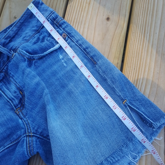 *donated* AE Denim cut-off Bermuda Shorts - Picture 6 of 7