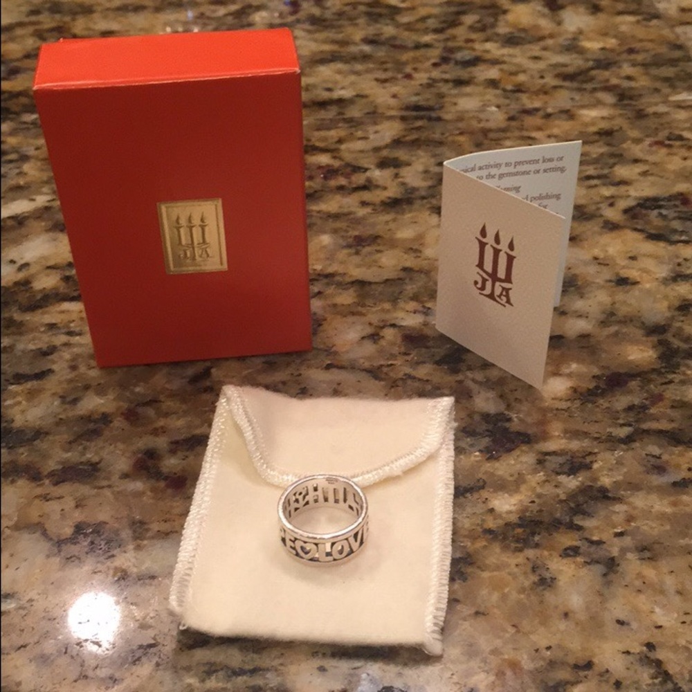 James Avery faith hope and love ring