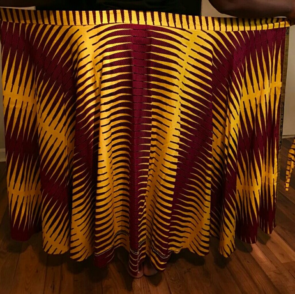 Long wrapper skirt