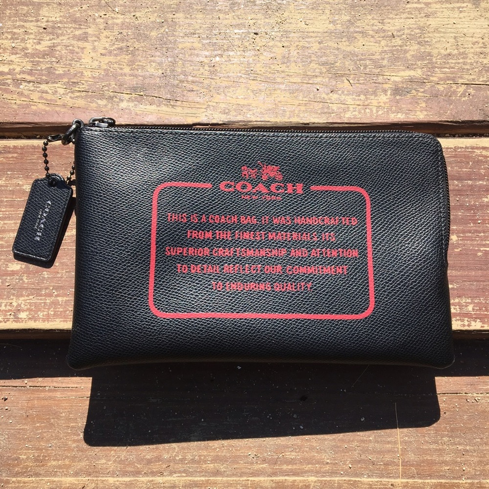 Coach large pouch/wristlet