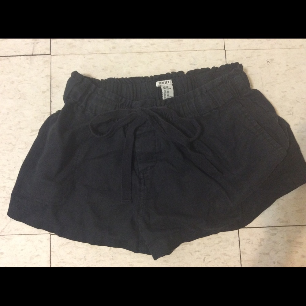 Forever 21 Navy Lenin Shorts