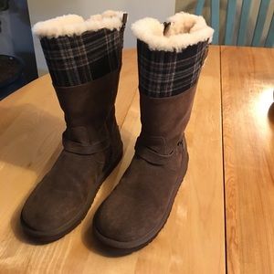 Ugg Plaid Boots