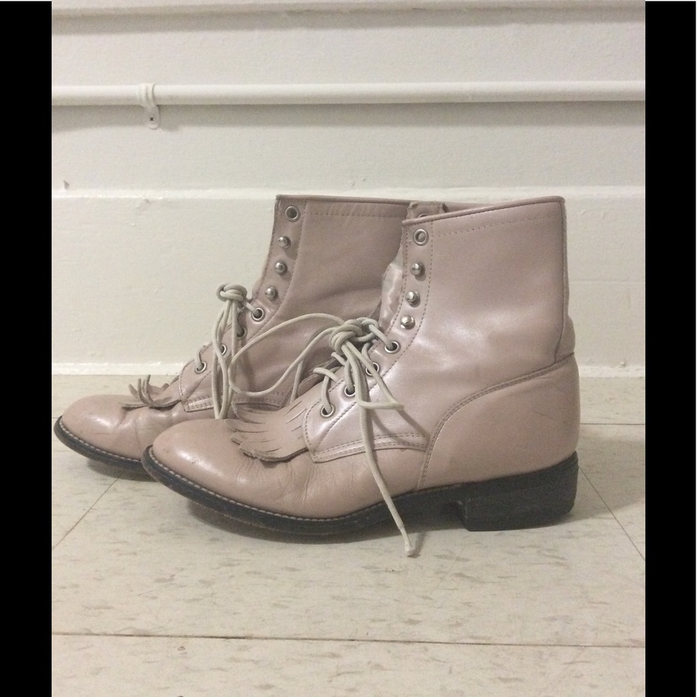 Justin Soft Pink Riding Boots