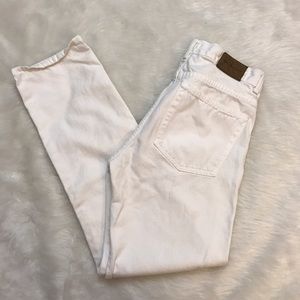 90s Calvin Klein off white high waisted jeans
