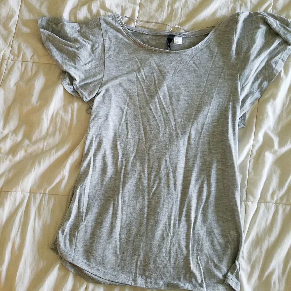 H&M Dressy Gray Top