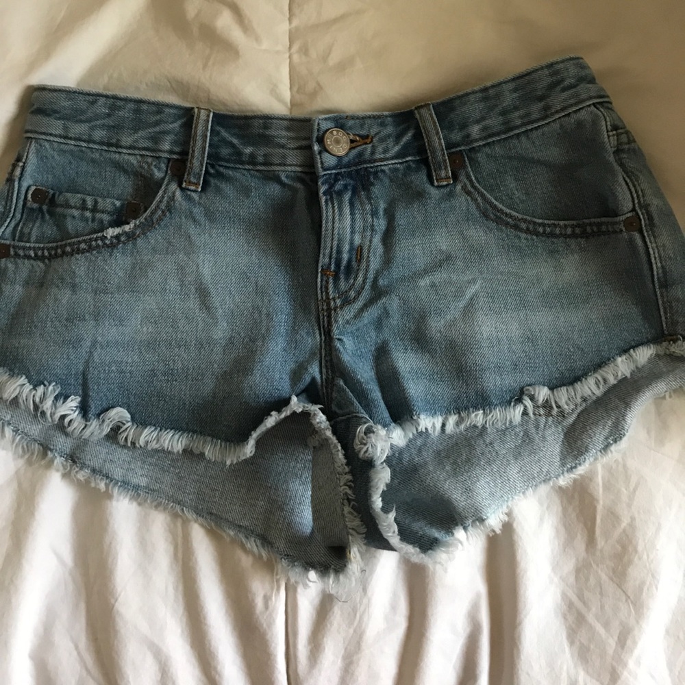 Urban Outfitters Low Rise Denim distressed shorts