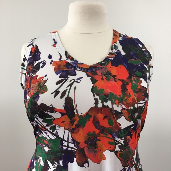 Jete plus size sleeveless dress in 1X and 2X - Picture 2 of 4