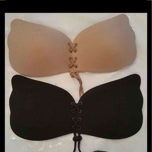 2x Silicone backless push-up bra ABCD
