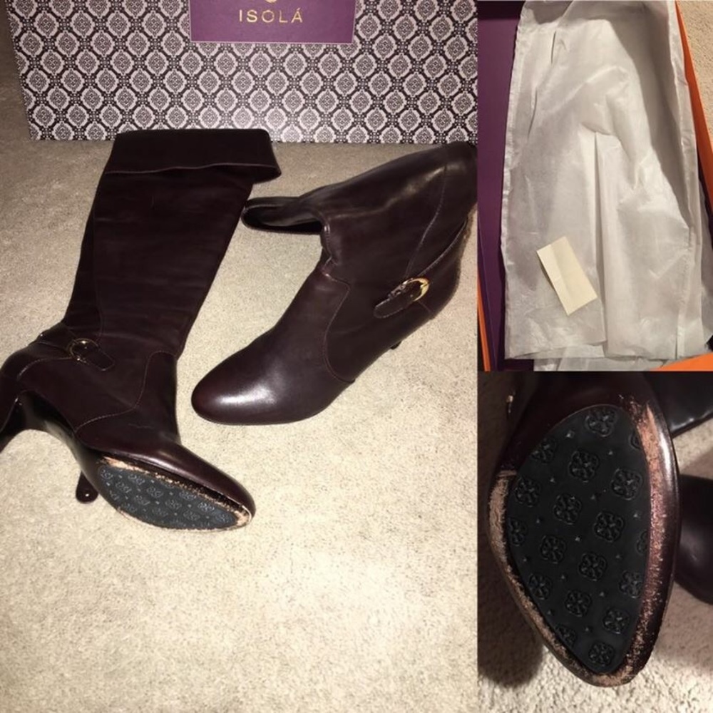 Isola knee/thigh high leather boots