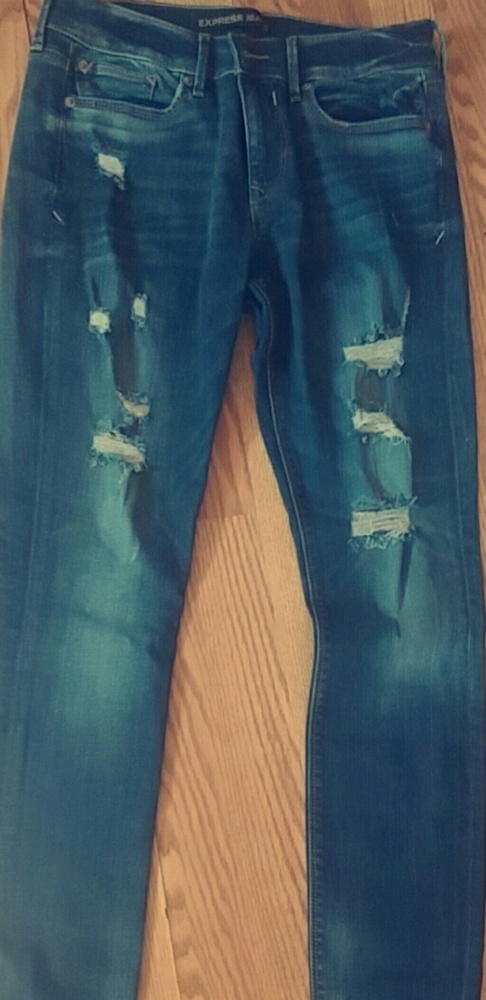 EXPRESS!! distressed jeggings