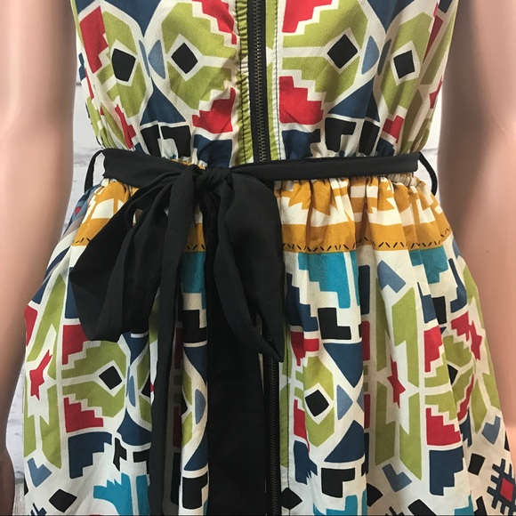 Bright Aztec Print Dress - Picture 4 of 7