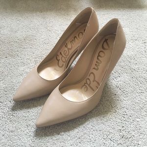 WORN ONCE Sam Edelman Hazel Pump Heel nude