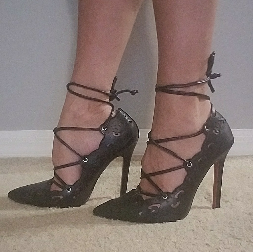 Black, sexy spike heels!